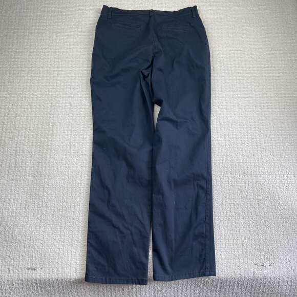 Lee Relaxed Fit 1889 Pants Womens Size 10 Medium Straight Leg Navy Blue Read - Picture 14 of 16